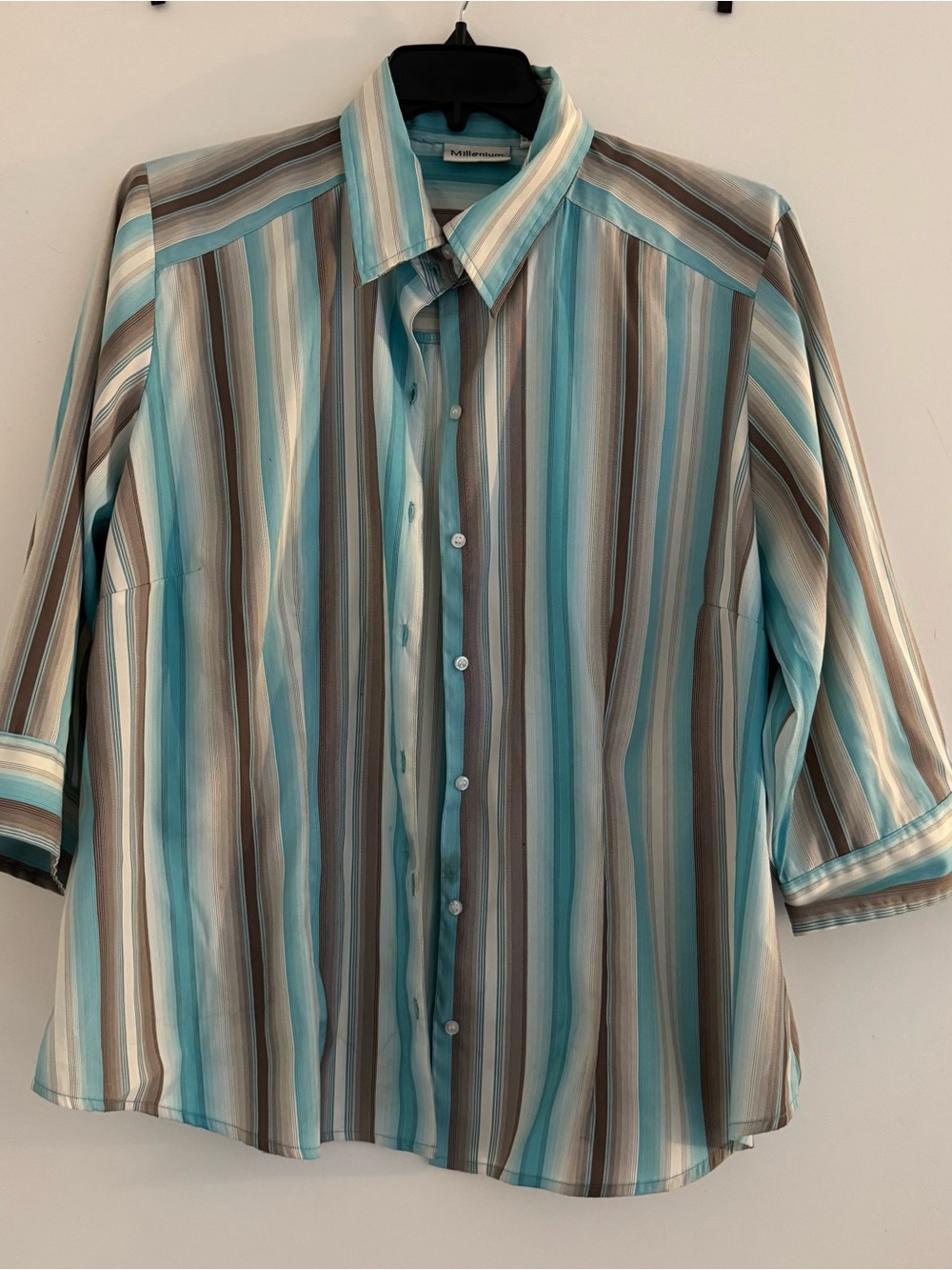 Vintage Millenium plus size ¾ sleeve blouse
